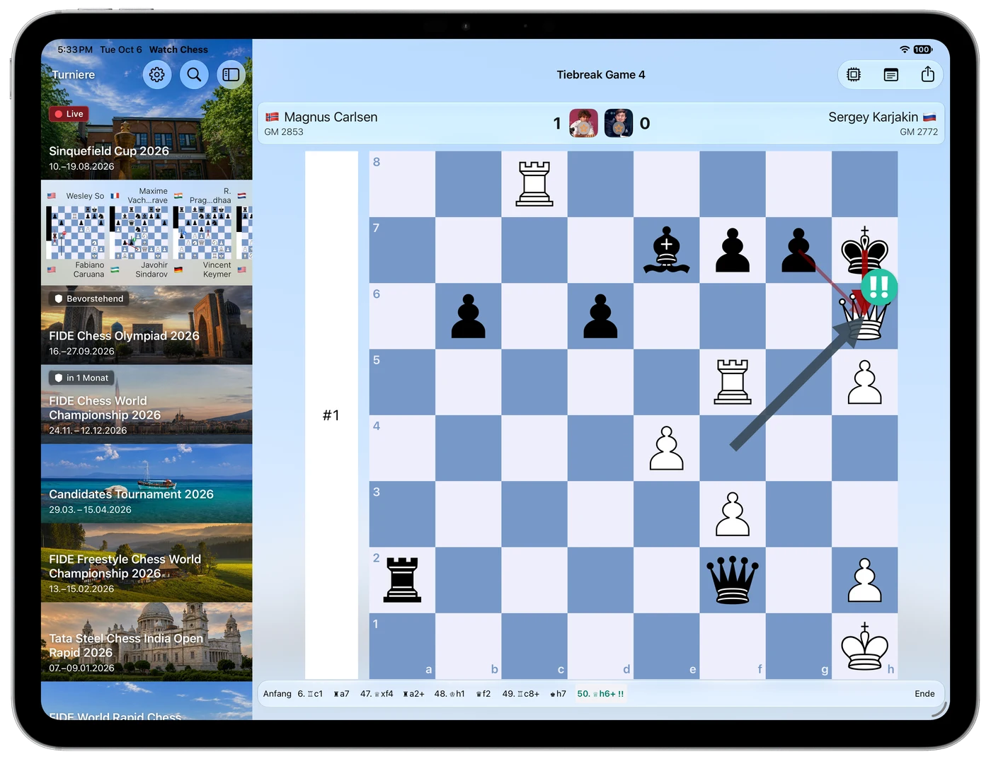 Kritische Momente — iPad