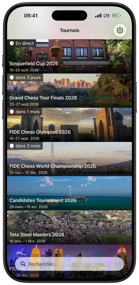 Tournois en direct — Watch Chess