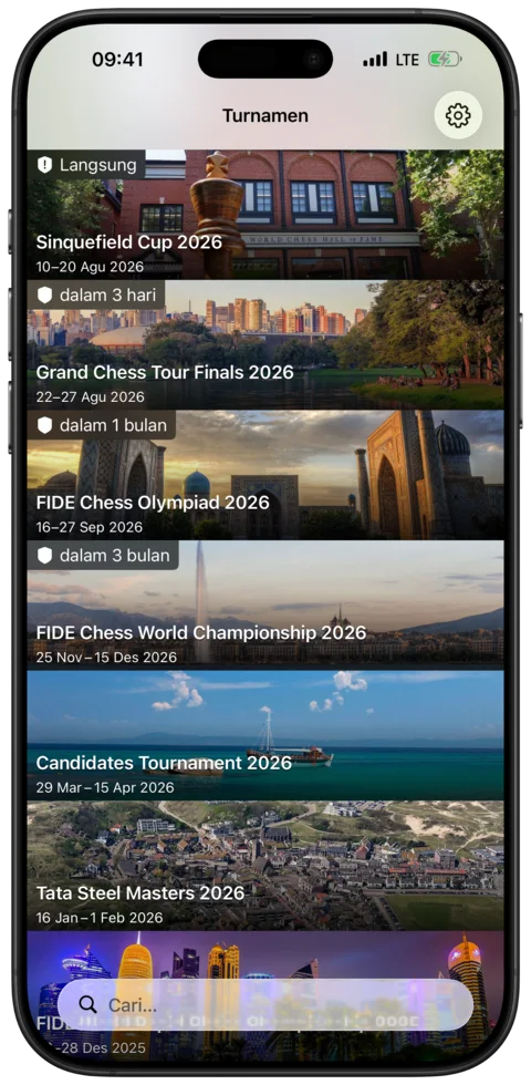 Turnamen langsung — Watch Chess