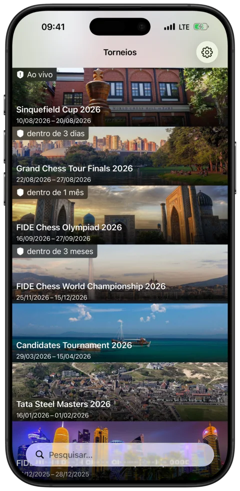 Torneios ao vivo — Watch Chess