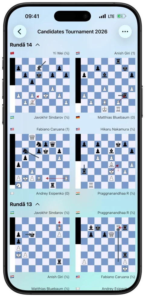 Toată runda — Watch Chess