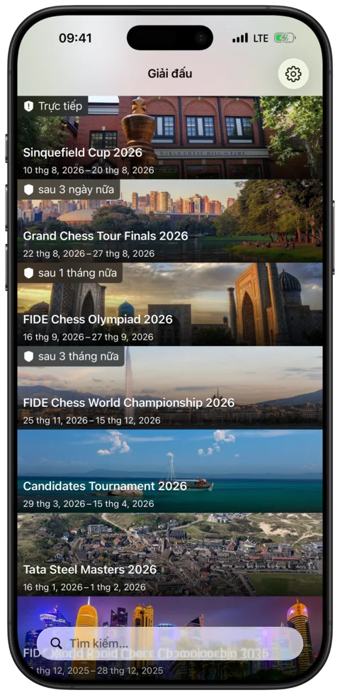 Giải đấu trực tiếp — Watch Chess
